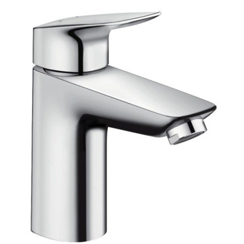 Hansgrohe Logis 1 greeps wastafelkraan - 100 met trekwaste - hoogglans chroom 0605647