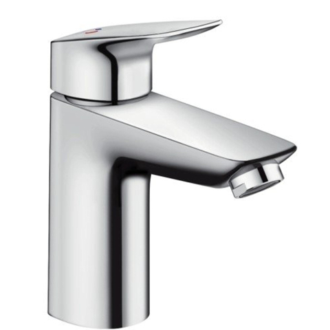 Hansgrohe Logis Eengreeps wastafelmengkraan - 100 - coolstart - zonder afvoer - hoogglans chroom 0605650
