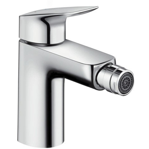 Hansgrohe Logis 1 gats bidetkraan - 100 met waste - hoogglans chroom 0605658