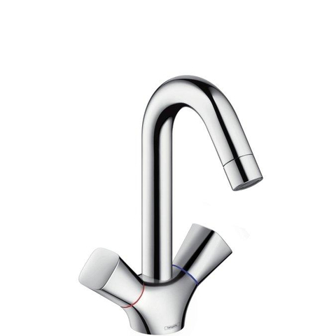 Hansgrohe Logis S wastafelkraan - 180 met waste - hoogglans chroom 0605663