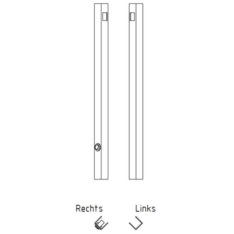 Royal Plaza Facet set de profilés pour miroir – 55 x 3 mm – avec interrupteur – Aluminium SW66549
