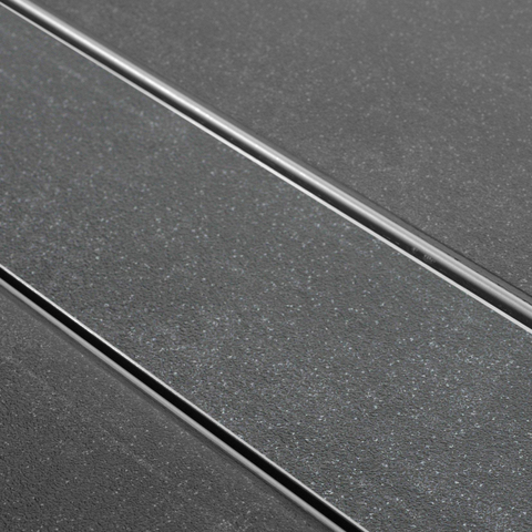 Easy Drain Caniveau à carreler avec évacuation latérale 50mm 9,8X160CM avec garde d'eau 30/35/50cm 2302665