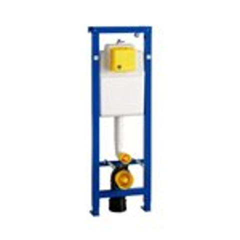 Wisa XS WC element met frontbediening wateraansluiting 16x2 inwendig h112-132xb38xd14-20cm SW87566
