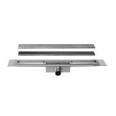 Easydrain Compact TAF afvoergoot enkele plaat 60cm 30mm met Zero design rooster RVS TWEEDEKANS OUT9038
