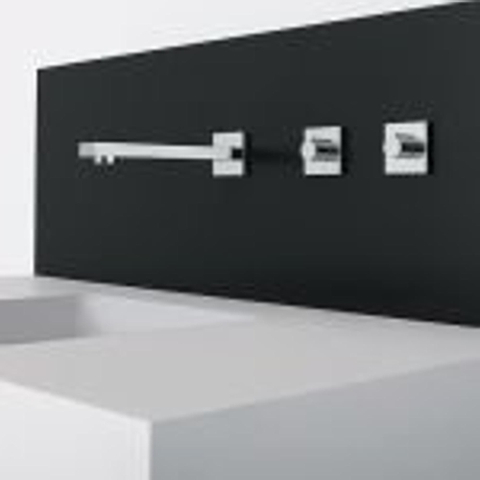 Dornbracht Symetrics pomme de douche réglable avec bras de douche et rosace 1/2 chrome 0480775