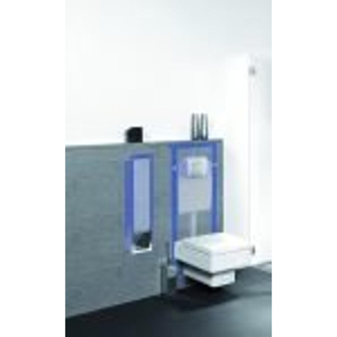 Looox Ensemble brosse de toilette fermée - 14,5x61x14cm - carrelable - blanc CL8W GA62838