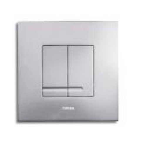 Wisa Delos Bouton de commande WC carré 16x16cm matière synthétique DualFlush Blanc SECOND CHOIX OUT8637
