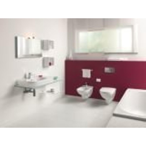 Villeroy & Boch O.novo Cuvette pour pack avec abattant et évacuation horizontale ceramic+ Blanc 0124169