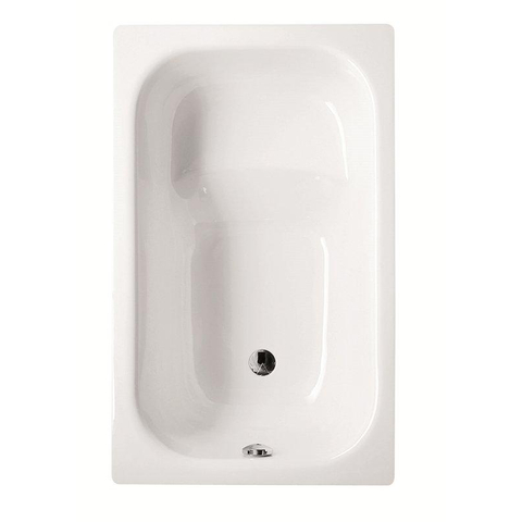 Bette acier laminé bain de siège pour les pieds paroi épaisse 105x65cm blanc 0360424