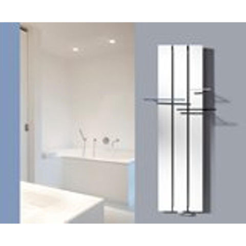 Vasco Beams Mono radiateur design aluminium vertical 1800x150mm 671W - raccordement 0066 blanc structuré (S600) SW237021