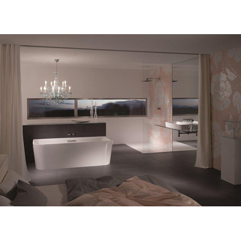 Bette Art lavabo à poser 60x40x11cm sans trou de robinetterie blanc SW60520