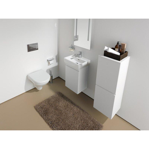 Laufen Pro Pack WC suspendu sans bride 39.7x55.7x46.5cm sans bride avec abattant Slimseat softclose céramique blanc brillant SW97463