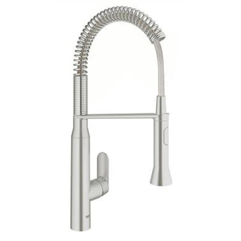 Grohe K7 Keukenkraan - 2 straalsoorten - met profesionele handdouche - Brushed Supersteel (RVS) 0465068