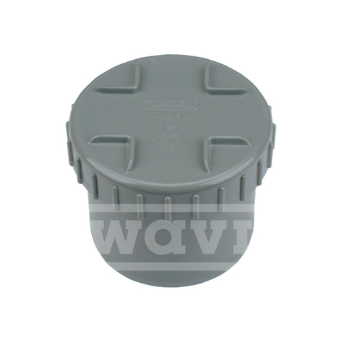 Wavin embout à coller en pvc avec bouchon à visser en fixation 125 mm 2101157