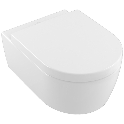 Villeroy & Boch Avento combi pack - met wandcloset - diepspoel DirectFlush - 37x53cm - met zitting - met softclose en - quickrelease - White Alpine (glans wit) SW59910