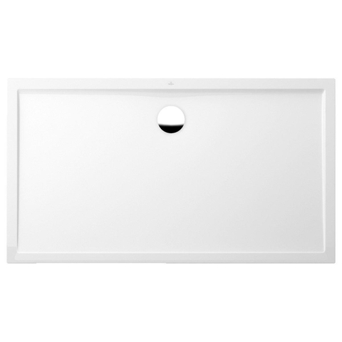 Villeroy & Boch Futurion Flat douchebak quaryl rechthoekig - 160x90x2.5cm - White Alpine (glans wit) 0930382