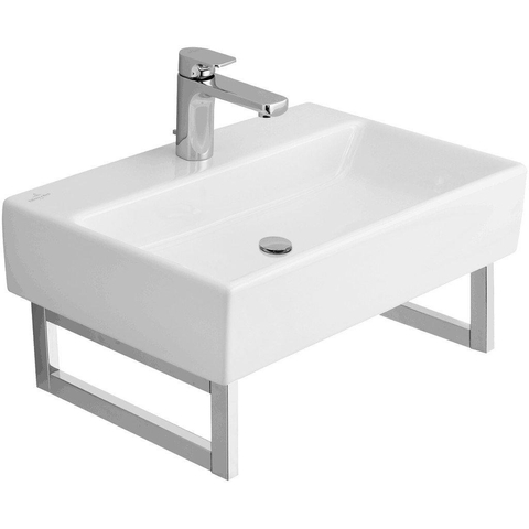 Villeroy & Boch Memento Villeroy en Boch Memento handdoekhouder inclusief bevestiging - 34.5x10cm - Stainless Steel (glans rvs) 1020111