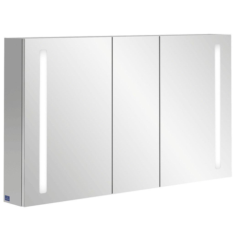 Villeroy & Boch my view 14 spiegelkast - 1300x750x173mm - 3 deuren sensorschakelaar - met geïntegreerde LED verlichting - spiegel 1025447