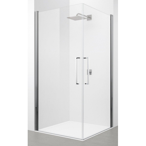 Novellini Young 2.0 G porte pivotante 99/101x200cm pour paroi latérale FG chrome/transparente 0336498