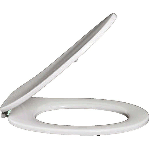 Villeroy & Boch O.novo Omnia Vita closetzitting - met doorlopende scharnieren - White Alpine (glans wit) 0102813