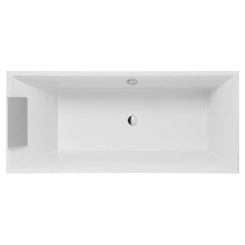 Villeroy en Boch Squaro slimline bad rechthoek 179.4x79.4cm duo wit incl. poten en badafvoer SHOWROOMMODEL SHOW26167