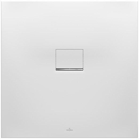 Villeroy & Boch Squaro infinity douchebak - 90x90x4cm - Anthracite (grijs) SW29378