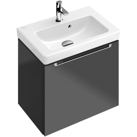 Villeroy & Boch Subway 2.0 lavabo à poser sur meuble - 60x47cm - 1 trou de robinetterie avec trop-plein ceramic+ blanc 1024107