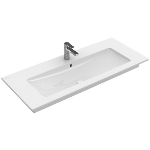 Villeroy & Boch venticello meubelwastafel - 80x50cm - met kraangat - met overloop - White Alpine (glans wit) 1025138