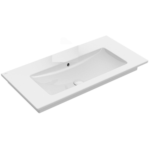 Villeroy & Boch venticello meubelwastafel - 120x50cm - zonder kraangat - met overloop - White Alpine (glans wit) 1025114