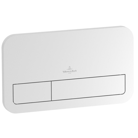 Villeroy & Boch Viconnect plaque de commande 2 boutons mat métallisé GA41215