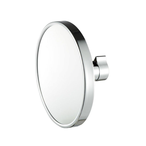 Geesa Mirror Collection miroir grossissant – rond Ø 19 cm – grossissement 3x, avec collier pour tube – Chrome SW75975