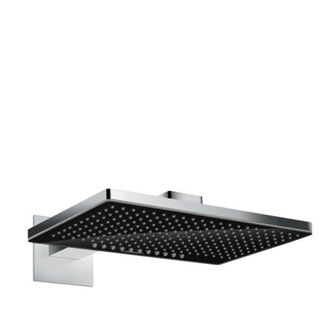 Hansgrohe Rainmaker select 460 - 2jet - hoofddouche wand uitvoering zwart - glas - hoogglans chroom SW100005