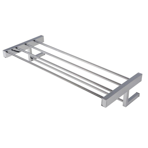 Geesa Modern Art Handdoekrek met planchet 62cm Chroom 0650159