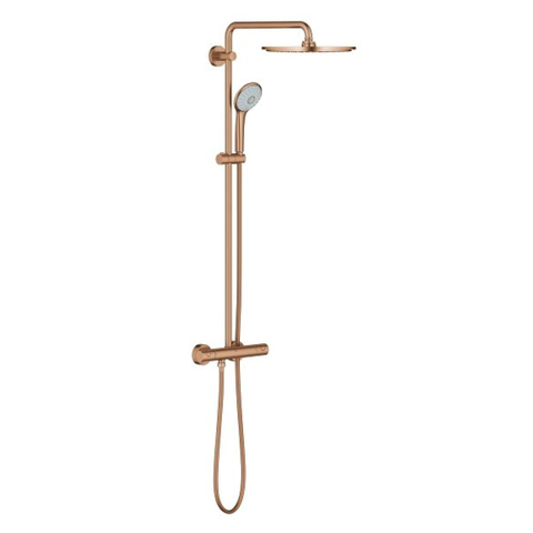 Grohe Euphoria XXL Regendoucheset Opbouw - hoofddouche 31cm - handdouche rond - brushed warm sunset (koper) SW98859