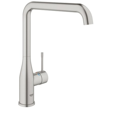 Grohe Essence New Keukenkraan - hoog - l uitloop - Brushed Supersteel (RVS) 0467940