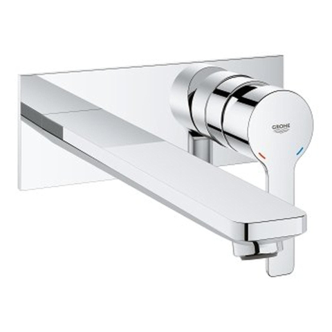 Grohe Lineare New Waterbesparend Afbouwdeel - voor inbouw wandkraan - L-Size - uitloop 20.7cm - chroom SW97545