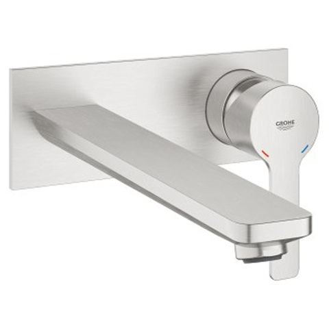 Grohe Lineare New Waterbesparend Afbouwdeel - voor inbouw wandkraan - L-Size - uitloop 20.7cm - Supersteel (RVS) SW97546