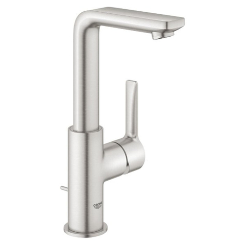 Grohe Lineare New Waterbesparende Wastafelkraan - L-Size - met waste - draaibare gegoten uitloop - Supersteel (RVS) SW97539