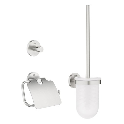 GROHE Essentials Toilet accessoireset 3 delig supersteel SW97651