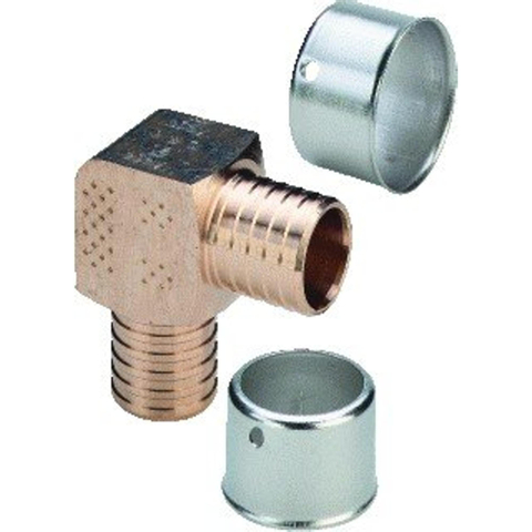 Viega Pexfit knie brons 50mm 7542129