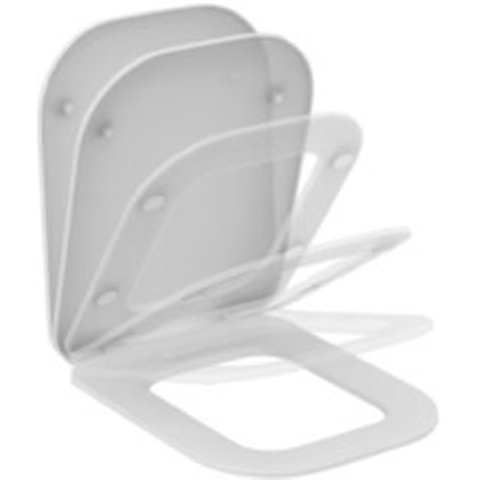 Ideal Standard Tonic II abattant de WC avec couvercle avec softclose pour WC suspendu avec système de chasse Aquablade blanc 0180327