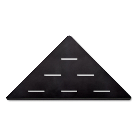 Looox Corner Shelf Tablette murale d'angle 30x22cm compatible pour la douche Noir mat SW106131