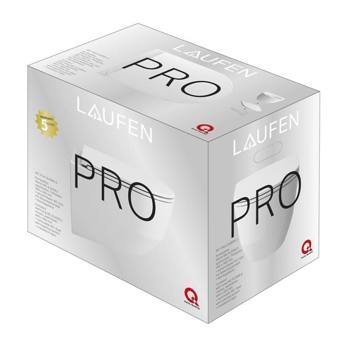 Laufen Pro hangtoilet – compact – Rimless – diepte 36 x 49 cm – met softclose Slimseat zitting – glans wit SW97462