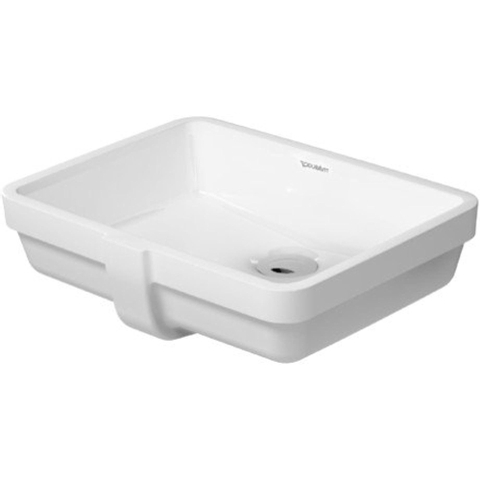 Duravit Vero Onderbouwwastafel - 46.5x35cm - zonder kraangat - met overloop - wit SW223282