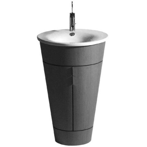 Duravit Starck 1 Wastafel - 58cm tbv onderbouw 9520 - wondergliss - wit 0295456