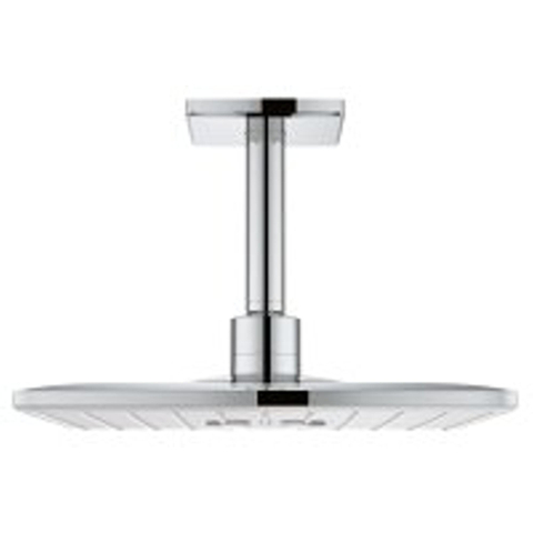 GROHE Rainshower SmartActive 310 Cube Douche de tête - 31cm - 2 types de jet - bras de plafond 14,2cm - chrome SW108083