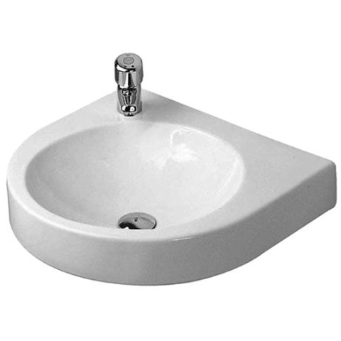 Duravit Architec Wastafel - 57.5x52 cm 1x kraagat links - wit 0297828