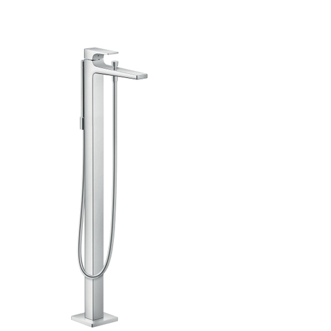 Hansgrohe Metropol Eengreeps badmengkraan vloergemonteerd - met rechte greep - hoogglans chroom SW99774