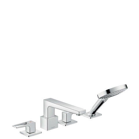Hansgrohe Metropol 4-gats badrandcombinatie - met beugelgreep - hoogglans chroom SW99981