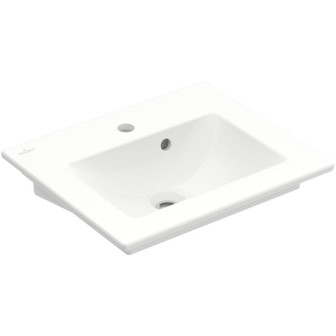Villeroy & Boch venticello fontein - 500x420mm - met overloop - 1 kraangat CeramicPlus - White Alpine (glans wit) 1025161